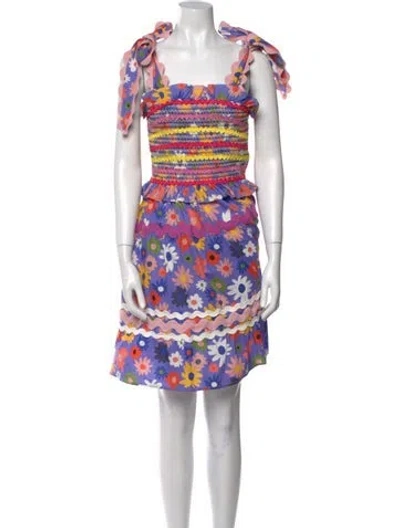 Pre-owned Celia B Printed Mini Dress In Pink