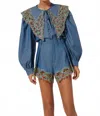 Celia B Rocio Shorts In Blue In Blue