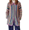 Celia B Saffron Crochet Sweater In Multi-colored In Multi
