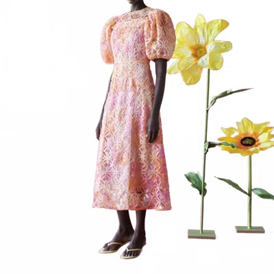Celia B Samphire Dress In Pink Multi