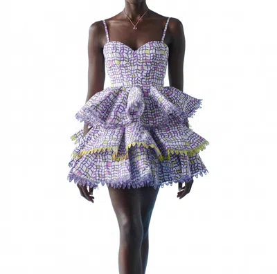 Celia B Seagrape Dress In Multi