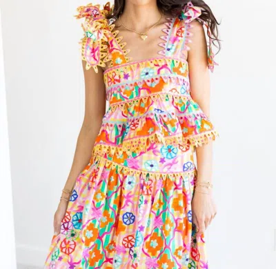 Celia B Serene Floral Skirt In Multi