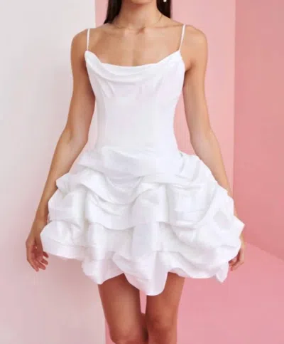 Celia B Serenity Dress In Neon White