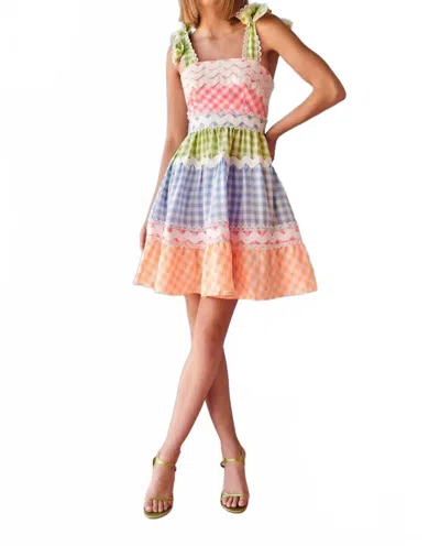 Celia B Short Jade Dress In Multi