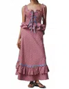 Celia B Sofia Maxi Dress In Multi In Pink