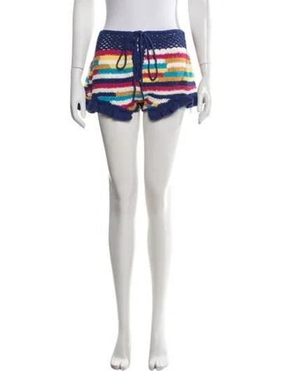 Pre-owned Celia B Striped Mini Shorts W/ Tags In Pink