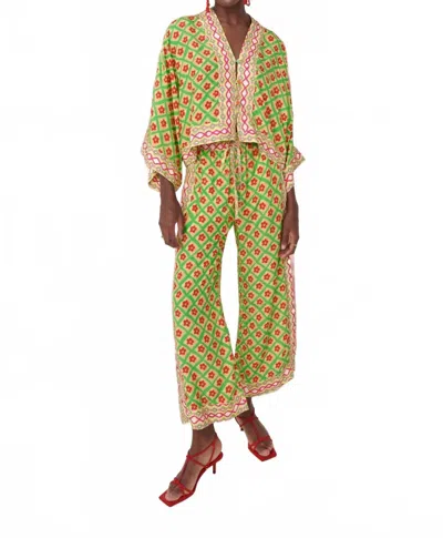 Celia B Tenerife Pants In Green Multi