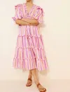 Celia B Teresa Dress In Pink Multi In Pink
