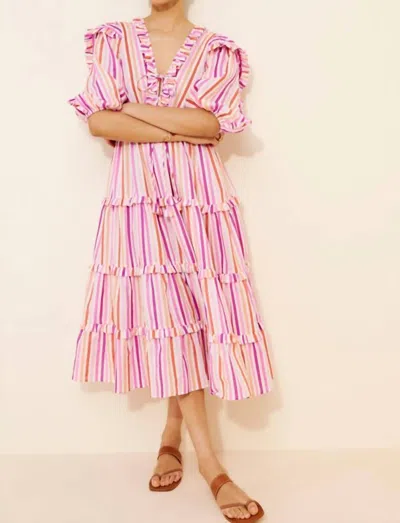 CELIA B TERESA MIDI DRESS IN PINK
