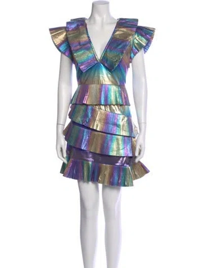 Pre-owned Celia B Tie-dye Print Mini Dress