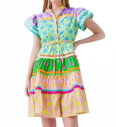 Celia B Ursula Dress In Multi