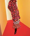 Celia B Vermel Trench Coat In Multi