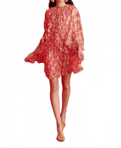 Celia B Vespera Dress In Pink In Red
