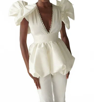Celia B Willem Top In White