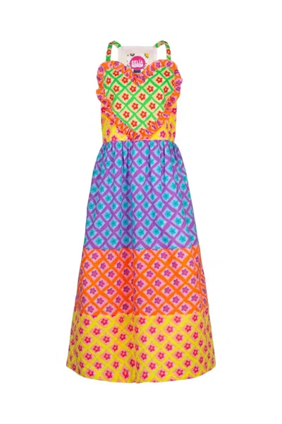 Celia B Women's Tahaa Dress Print In Multi In Purple