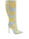 Celia Kritharioti Crystal-embellished Boots In Yellow