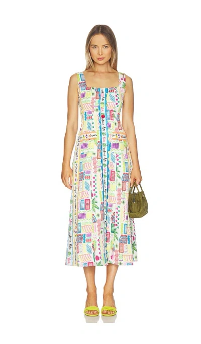 Celiab Bunya Dress In White