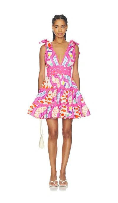 Celiab Cheli Floreat Dress In Pink