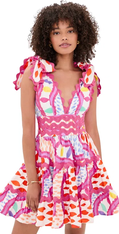 Celiab Cheli Floreat Dress Pink In Multi