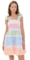 Celiab Jade Short Vichy Multi Dress Multi In Multi