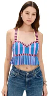 Celiab Julieta Top Multi In Blue