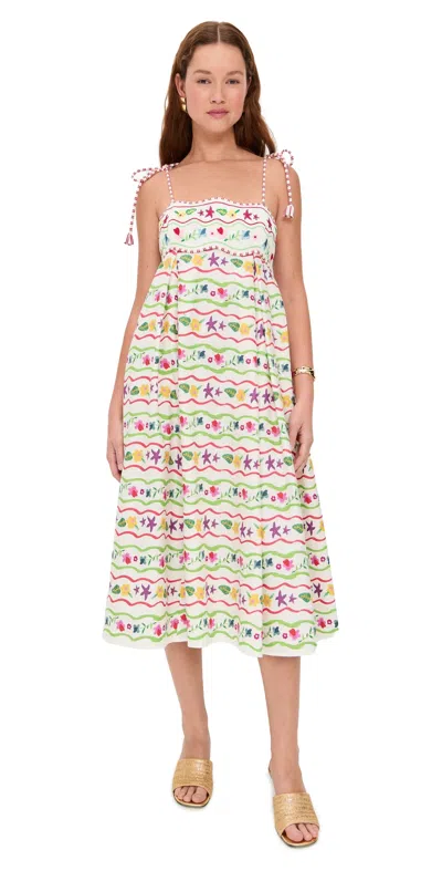 Celiab Lola Floral Dress White