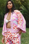 Celiab Plus Eyla Long-sleeve Button-down Top In Multi