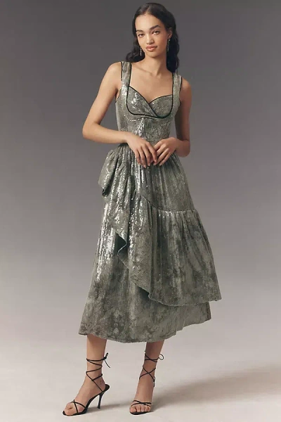 Celiab Silvermoon Sequin Maxi Dress