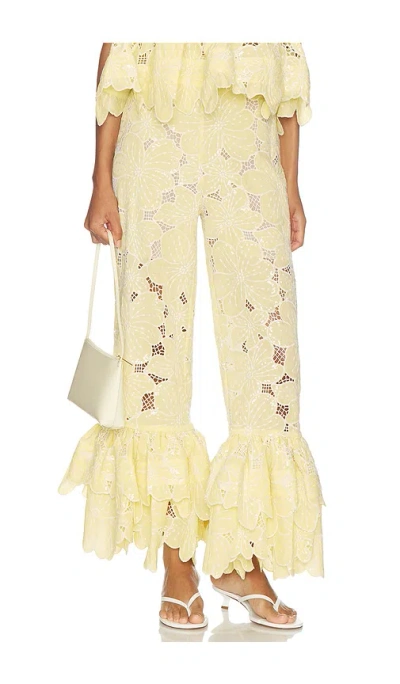 Celiab Tava Pants In Yellow