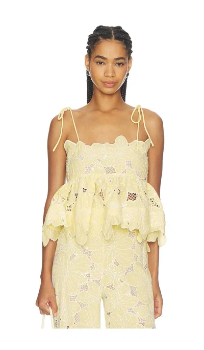 Celiab Tava Top In Yellow