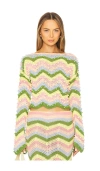 Celiab X Revolve Long Sleeve Top In Pink,yellow,green