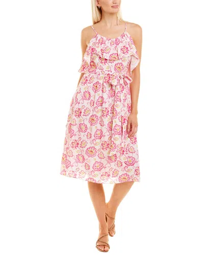 CELINA MOON CELINA MOON BRAIDED STRAP MIDI DRESS