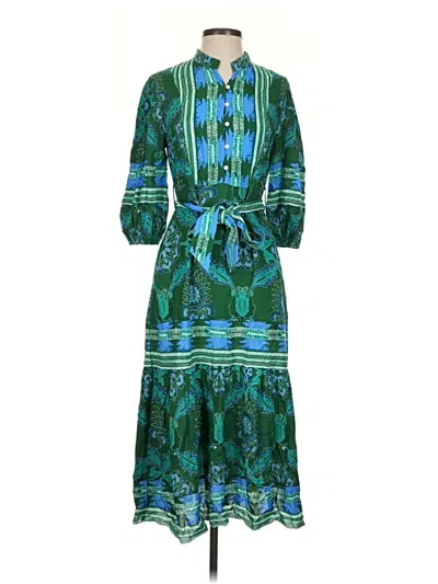 Pre-owned Celina Moon Casual Dress In Green