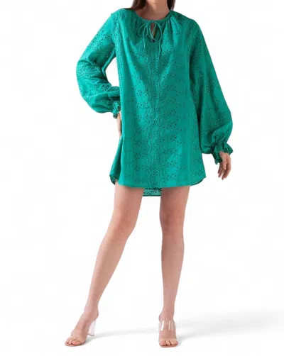 Celina Moon Clover Tunic Dress In Seafoam Fesira In Blue