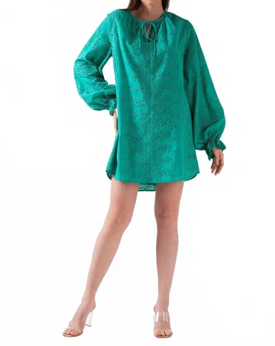 Celina Moon Clover Tunic Dress In Seafoam Fesira In Blue