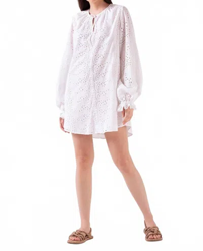 Celina Moon Clover Tunic Dress In White Seed