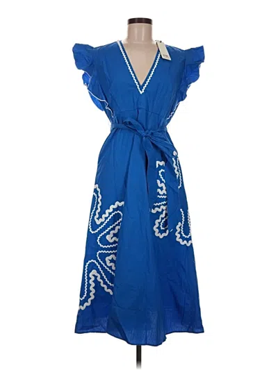 Celina Moon Cocktail Dress In Blue
