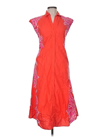 Pre-owned Celina Moon Cocktail Dress In Orange