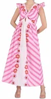 Celina Moon Flavian Dress In Pink In Multi