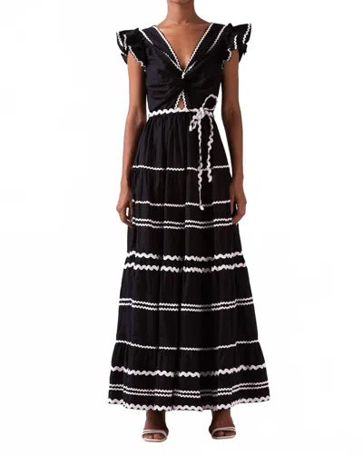 Celina Moon Flavian Maxi Dress In Black