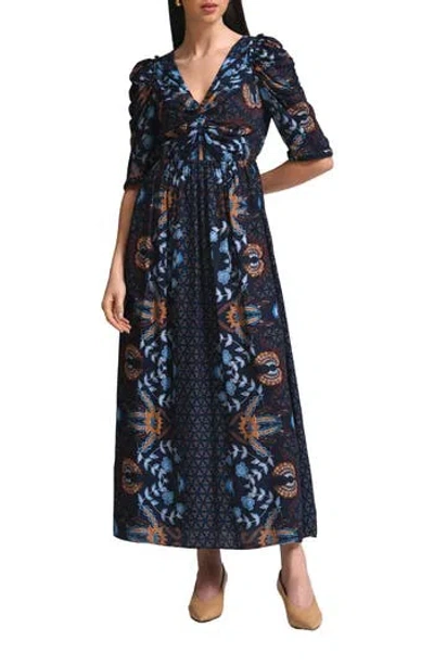 Celina Moon Flavian Printed Maxi Dress In Multi