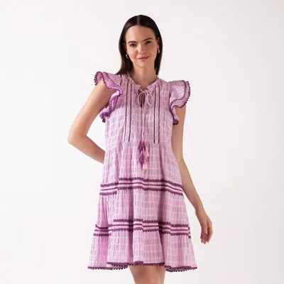 Celina Moon Floss Mini Dress In Purple