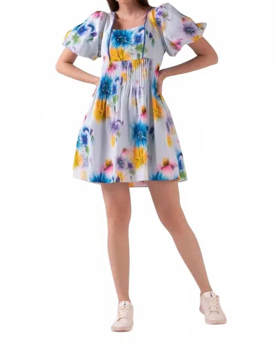 Celina Moon Jane Mini Dress In Sky Agadelle In Multi