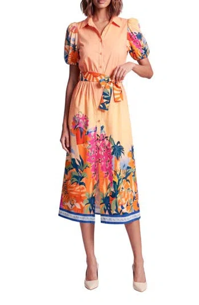 Celina Moon Janeli Midi Shirtdress In Transparent