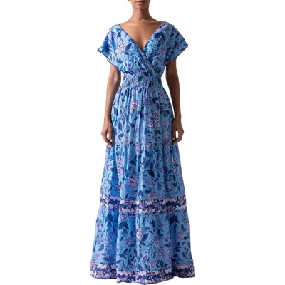Celina Moon Maha Maxi Dress In Blue