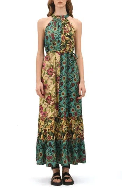 Celina Moon Moonlit Floral Maxi Dress In Multi