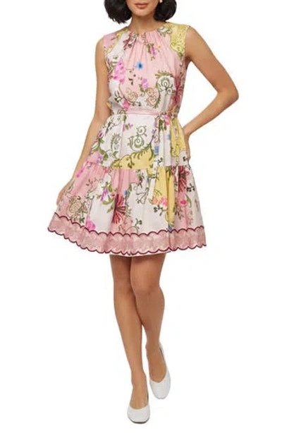 Celina Moon Nawari Sleeveless Dress In Pink