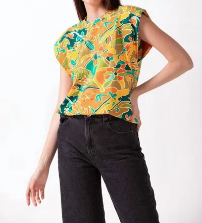Celina Moon Neera Knit Top In Multi Orange