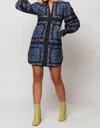 CELINA MOON NIA SHIRT DRESS IN NAVY