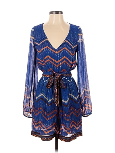 Pre-owned Celina Moon Romper In Blue